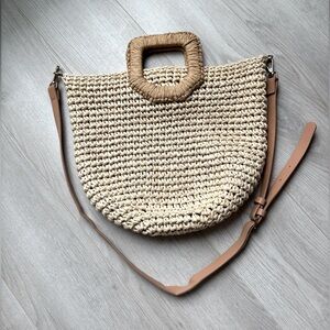 ZARA | Woven Straw Crossbody Bag